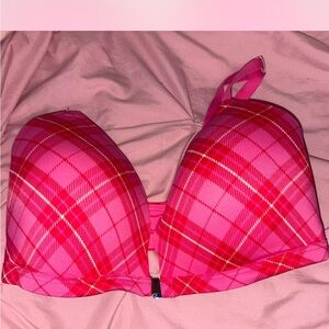 PINK Victoria's Secret Plaid Pink Bra
